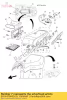 5YKF470H0100, Yamaha, zadelhoes comp. , yamaha mt 660 2006 2007 2008 2009, Nieuw