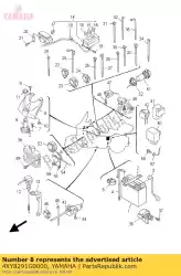 Qui puoi ordinare coperchio, interruttore da Yamaha , con numero parte 4XY8291G0000: