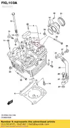Here you can order the guide,valve from Suzuki, with part number 1111533D71: