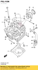 suzuki 1111533D71 guide,valve - Bottom side