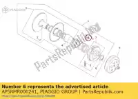 AP5RMR000241, Piaggio Group, Seg. mola de polia aprilia sr 50 2000 2001 2002 2003 2004, Novo