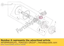 Qui puoi ordinare sec. Puleggia a molla da Piaggio Group , con numero parte AP5RMR000241: