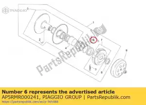 Piaggio Group AP5RMR000241 sec. puleggia a molla - Il fondo