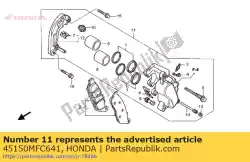 Aqui você pode pedir o compasso de calibre, l. Fr. Em Honda , com o número da peça 45150MFC641: