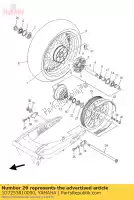 1D7253810000, Yamaha, Axle, wheel yamaha xv 1900 2006 2007 2008 2009 2011 2012 2013, New