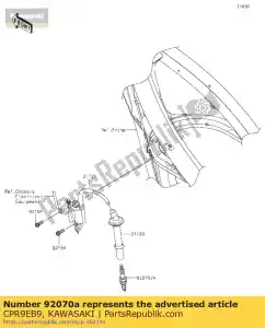 Kawasaki CPR9EB9 ngk bougie cpr9eb-9 - Onderkant