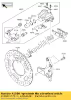 41080015711H, Kawasaki, disc, rr, czarny vn1700bbf kawasaki vn vulcan 1700 2011 2012 2013 2014 2015 2016, Nowy