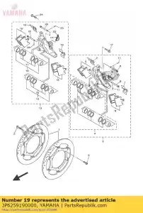 yamaha 3P6259190000 ondersteuning, pad - Onderkant