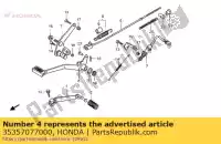 35357077000, Honda, Mola, interruptor de parada honda cb  twin t r cb500 500 , Novo