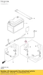 Qui puoi ordinare filo, batteria - da Suzuki , con numero parte 3386012J00: