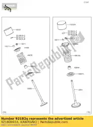 Here you can order the shim,t=2. 225 from Kawasaki, with part number 921800933: