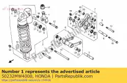 Aquí puede pedir soporte, rr. Cojín uppe de Honda , con el número de pieza 50232MW4000: