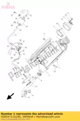 Ici, vous pouvez commander le silencieux 1 auprès de Yamaha , avec le numéro de pièce 5SEE47110100: