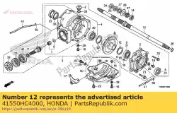 Ici, vous pouvez commander le entretoise k, couronne dentée (1,86 auprès de Honda , avec le numéro de pièce 41550HC4000: