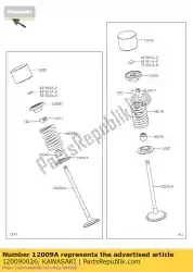 Here you can order the retainer-valve spring,ex zx100 from Kawasaki, with part number 120090026: