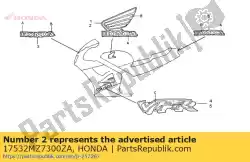 Here you can order the mark, l. Fuel tank *type1 from Honda, with part number 17532MZ7300ZA: