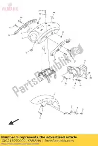 yamaha 1XC215970000 soporte, alambre 1 - Lado inferior