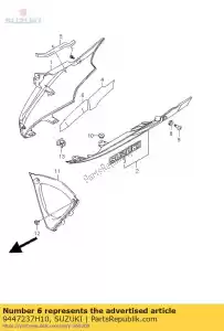 Suzuki 9447237H10 escudo, sob co - Lado inferior