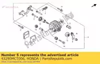 43290MCT006, Honda, montagebeugel, parkeerrem honda fjs 400 600 2005 2006 2009 2010 2011 2012, Nieuw