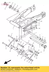 kraag (3bc) van Yamaha, met onderdeel nummer 90387124W200, bestel je hier online: