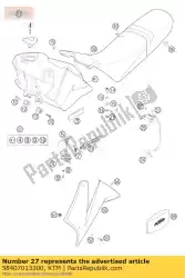 Aquí puede pedir depósito de combustible 11li. Cpl. Lc4 negro de KTM , con el número de pieza 58407013300: