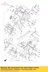 Here you can order the bracket 3 from Yamaha, with part number 5JW2836F0000: