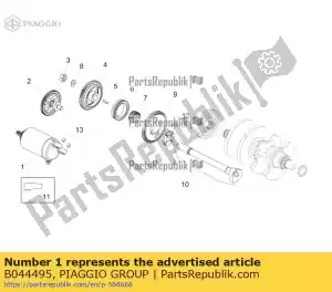 Piaggio Group B044495 starter motor - Bottom side