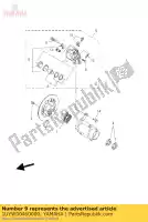 1UYW00460000, Yamaha, zestaw klocków hamulcowych 2 yamaha yfm yfz 350 2000 2001 2002 2003 2004 2005 2006 2007 2008 2009 2011, Nowy