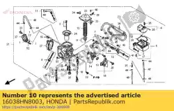 Qui puoi ordinare set di piatti, resta da Honda , con numero parte 16038HN8003: