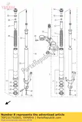 cilinder comp., voorvork van Yamaha, met onderdeel nummer 39P231702000, bestel je hier online: