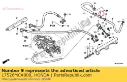 Here you can order the joint, fuel return from Honda, with part number 17526MCA000: