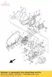 Aquí puede pedir tapa de la cubierta de Yamaha , con el número de pieza 5GJ154170000: