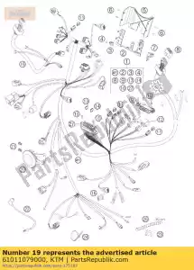 ktm 61011079000 faisceau de câbles avant 05 - La partie au fond