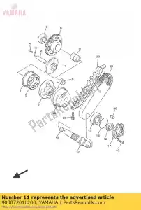 yamaha 90387201L200 colarinho (36y) - Lado inferior