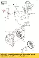 921542896, Kawasaki, 01 perno, con brida, 6x18 kawasaki  400 2018 2019 2020 2021, Nuevo