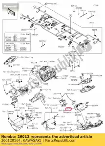 Kawasaki 260120564 batterie, ytz10s, 12v 8.6ah - La partie au fond