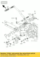 131611253, Kawasaki, levier-comp-change sha vn1500-g kawasaki vn 1500 1600 1998 1999 2000 2001 2002 2003 2004 2005 2006 2007, Nouveau