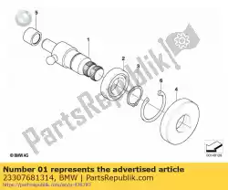 Here you can order the selector shaft from BMW, with part number 23307681314: