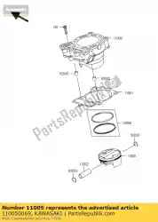 Tutaj możesz zamówić cylinder-silnik kx250t6f od Kawasaki , z numerem części 110050069: