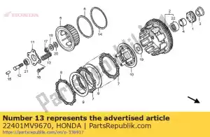 honda 22401MV9670 mola, embreagem - Lado inferior