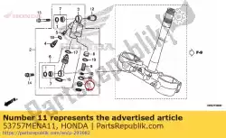 Aqui você pode pedir o tampa, fim em Honda , com o número da peça 53757MENA11: