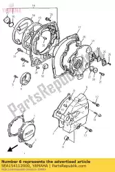 Ici, vous pouvez commander le couvercle, carter 1 auprès de Yamaha , avec le numéro de pièce 5EA154112000: