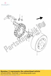 Suzuki 3210213F01 rotore - Il fondo