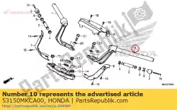 Ici, vous pouvez commander le tuyau comp., l. Poignée de direction auprès de Honda , avec le numéro de pièce 53150MKCA00: