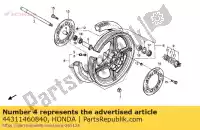 44311460840, Honda, collar, fr. lado de la rueda honda cb 450 1986 1988, Nuevo