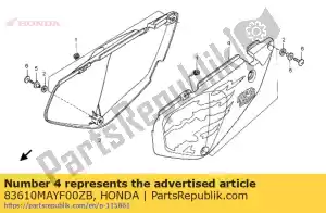 Honda 83610MAYF00ZB conjunto de capa, l. lado (wl) * - Lado inferior