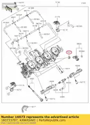 Here you can order the insulator from Kawasaki, with part number 160733707: