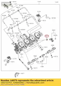 Kawasaki 160733707 insulator - Bottom side