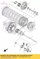 Aquí puede pedir espaciador 1 de Yamaha , con el número de pieza 1WG161810000: