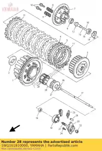 yamaha 1WG161810000 espaciador 1 - Lado inferior